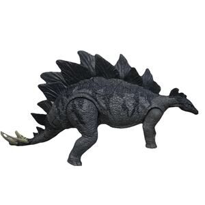 2017 Jurassic World Stegosaurus Camp Cretaceous Camp Adventure Toy Grey 14 Inch